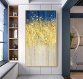 Textura decorativa de pared azul Gold 01
